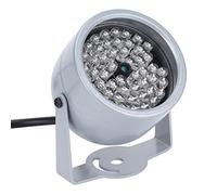 XUXHOU 48 LED IR Luce a Infrarossi Impermeabile per Visione Notturna Luce di Riempimento per Telecamera di Sorveglianza Parcheggio, Alta sensibilità e Risparmio Energetico, ABS + Lega di Alluminio