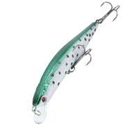 XUXHOU 5 Pezzi Esca Plastica Minnow con Ancora Tripla, Palla Integrata per Lancio a Lunga Distanza, Design Aerodinamico per Pesca in Acqua Dolce e Salata (7#)