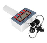 XUXHOU Anemometro Compatto Portatile con Misuratore di velocità del con Display LCD per Insegnamento della Geografia e Uso Esterno, Leggero, Lunghezza 24,7 Cm