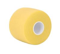 XUXHOU Avvolgimento per Cuscino per Impugnatura da Badminton, Larghezza 60 Mm, Lunghezza 20 M, Nastro Adesivo per Assorbimento degli Urti per Racchette da Tennis, con Design Antiscivolo (Yellow)