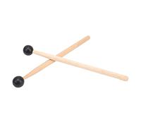XUXHOU Bacchette Ethereal 2 Pezzi Bastoncini per Percussioni con Martello in Legno a Testa Tonda in Gomma con Finitura Lucida Resistente All'usura per Principianti Che Imparano la