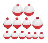 XUXHOU Bobber da Pesca da 12 Pezzi, Galleggianti da Pesca in ABS a Scatto con Molla Resistente per la a Mosca, Rosso e Bianco