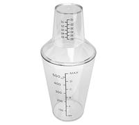 XUXHOU Boston Cocktail Shaker Il Design Trasparente Previene le Fuoriuscite Perfetto per Bar e Ristoranti 2 Pezzi (500ML)