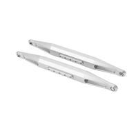 XUXHOU Braccio posteriore radiocomandato posteriore, 2 pezzi in lega di alluminio leggero sospensione braccio leva inferiore legame per UD1002 UD1002SE 1/10 deserto fuori strada auto (argento)