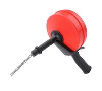 XUXHOU Coclea di Scarico, Serpente Idraulico per Carichi Pesanti da 25 Piedi con Adattatore Manuale e per Trapano, Ideale per la Pulizia di Lavandini e WC (5m Primavera)