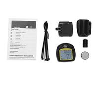 XUXHOU Computer da Bici Wireless, con Contachilometri Resistente Alla | 2,0 X 1,8 X 0,8 Pollici, Display LCD, 14 Funzioni velocità Distanza Tempo, Sensore Wireless, Montaggio Facile, CR2032 Incluso