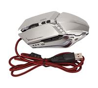 XUXHOU Design Ergonomico del 4 Dpi Office di Topo di Topo A -sabolable RGB Retroilumination Control per i Giochi di Descary Computer (SILVER)