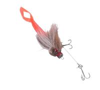 XUXHOU Esca Morbida da Pesca, Esca Artificiale Realistica per Ratti con Coda Biforcuta per la Pesca in Acqua Salata in Acque Profonde (BROWN)