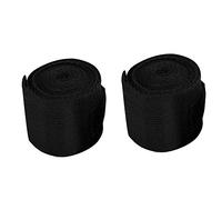 XUXHOU Fasce per Le Mani da Boxe in Cotone da 2 Pezzi, Morbide e Traspiranti, Adatte alla Pelle, Lunghe 2,5 M, per la Protezione del Polso della Mano, con Design a Gancio e per Boxe, (Black)