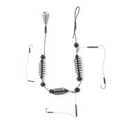 XUXHOU Gabbia per Ami da Pesca, Design con Alimentatore a Molla Che Impedisce Lo Scioglimento Dell'esca, Ami Super Resistenti in Acciaio Ad Alto Tenore di Carbonio, Affondamento (25G)