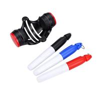 XUXHOU Golf Ball Alignment Line Marker Tool, 360 180 Aiming Kit con 3 Penne | Guida al disegno compatibile con i club Inchiostro blu rosso ad asciugatura rapida Configurazione del tiro sul campo per