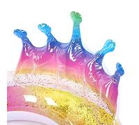 XUXHOU Gonfiabile con Regina Splendente, 100cm PVC Ispessito da Piscina | 39,4in Regina Gonfiabile per Giochi in Piscina, Materiale Ecologico Non Tossico, Design Sicuro della Valvola Dell'Aria