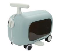 XUXHOU Kids Ride-On Luggage with Foldable Pedal, ABS PP Carry-On for Young | Rideable Toy with Foldable Pedal, ABS PP Build, Blue Suitcase