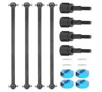 XUXHOU Kit Adattatore Albero Motore RC, Combinatore Adattatore Ruota Albero Motore Universale da 5 Mm per Auto RC HSP 94111 94108 1/10 (Black