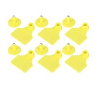XUXHOU Marchi Auricolari per Bestiame, Gialli Durevoli (S) | Materiale PP di alta qualità, colore facile da identificare, utilizzato per suini, pecore, bovini