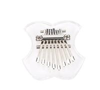 XUXHOU Mini Pianoforte da Dito Kalimba in Cristallo Trasparente, Pianoforte a Zucca a 8 Tasti, Strumento Portatile per Principianti