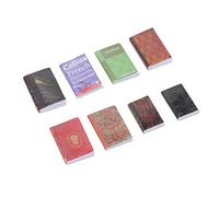 XUXHOU Miniature Libri per Casa delle Bambole, 8 Pezzi di Carta