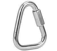 XUXHOU Moschettone Triangolare in Acciaio Inox con Ghiera di Sicurezza per | Acciaio Inox 304, Elevata capacità di Carico, Trazione Lunga 60 KN, Vite Esagonale Antiscivolo, Apertura 0,5 Pollici, per