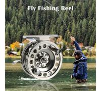 XUXHOU Mulinello da Pesca per Mosca per Destrorsi, CNC Alluminio Lega, | Diametro Bobina 50mm o 59mm, Rapporto Ingranaggi 1:1, Vite in Acciaio Inox, Compatibile con Pesca su Ghiaccio e da roccia.