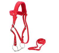 XUXHOU Museruola Regolabile per Cavallo con Imbottitura Snaffle Rimovibile | Materiale PP ad alta densità, cuscino facile da usare, delicato sulla pelle, eccellente durata per la guida.