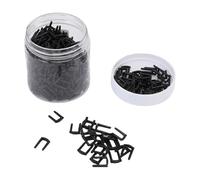 XUXHOU Occhielli per Badminton, Protezione per Tubi in Nylon per Racchette, Set da 400 Pezzi per Riparazione Racchette, 12 Occhielli a Doppio Foro Neri per Giocatori di Badminton