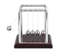 XUXHOU Pendolo a Sfera Metallico, Gioco Fisico da Scrivania, 9.5cm, per