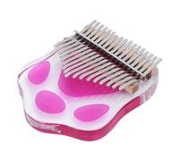 XUXHOU Pianoforte per Pollice, Set Kalimba Portatile in Acrilico a 17 Tasti con Martello per Accordatura per Principianti, Bambini, Rosa