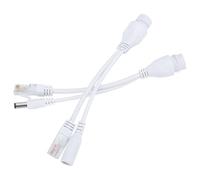 XUXHOU Poo -Adapter Waterproof Cable Divisore per Home Office Utilizzo 12V DC, 2 Pacchetto di Installazione facile (WHITE)