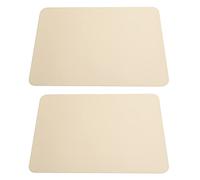 XUXHOU Protezione impermeabile per mouse in pelle PVC, pratica per Office House 27 x 21 cm, 2 confezioni (albicocca chiara)