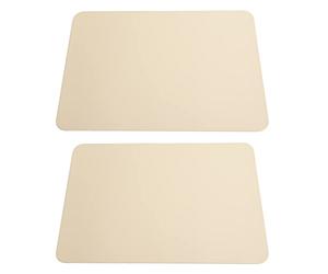 XUXHOU Protezione impermeabile per mouse in pelle PVC, pratica per Office House 27 x 21 cm, 2 confezioni (albicocca chiara)