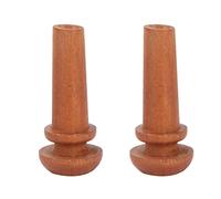 XUXHOU Puntale per Coda di Violino, Legno di Giuggiola Liscio, 2 Pezzi di Forma Durevole e Squisita per Accessori per Violino, Migliora la qualità del Suono (Marrone senza occhi di pesce)