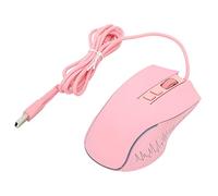 XUXHOU RGB Wire Games connesso 4 DPI PICCON PCC PC PC SCHIUMA PER GAMING Office (PINK)