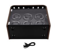 XUXHOU Scatola Avvolgitore per Orologi, Avvolgitore Silenzioso 10dB 5 modalità Agitatore per Orologi con Luci a LED 6 Manopole di Controllo per Automatici