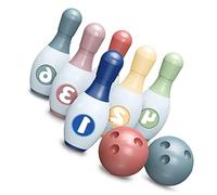 XUXHOU Set da Bowling per Bambini, 6 Birilli in Plastica e 2 Palline, con Pratica Maniglia per Il Trasporto e Design Elegante e Sicuro, per Giochi All'aperto al Coperto e Sviluppo delle