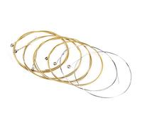 XUXHOU Set di Corde per Chitarra da 6 Pezzi, Corde Classiche Elettriche Acustiche con Avvolgimento in Lega di Rame e Nichel Argento per la Sostituzione Pratica dei Principianti (per chitarra
