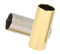 XUXHOU Set di Guide per Chitarra da 2 Pezzi, Superficie Liscia in Acciaio Inossidabile per un Suono Delicato e Nitido, con Colore Oro Argento, per Chitarra Basso Ukulele Banjo (M02232)