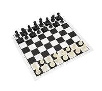 XUXHOU Set di Scacchi Medievali in Plastica da 32 Pezzi, Gioco di Scacchi Standard Internazionale con Scatola di Immagazzinaggio, per Adolescenti, Adulti e Anziani per Migliorare le