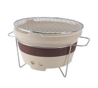 XUXHOU Stufa per Grigliare in Argilla Compatta Caldaia per tè e Griglia Portatile per Uso Interno All'aperto, Stufa in Argilla Cinese Tradizionale Diametro Griglia di 25 Cm,2700,00g