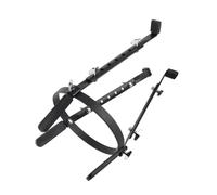 XUXHOU Supporto per Batteria Antiscivolo in Ferro, Supporto per Batteria Ad Altezza Regolabile per Esercitazioni, Gambe Stabili