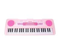 XUXHOU Tastiera per Pianoforte per Bambini, 49 Tasti 100 Timbri 100 Ritmi 50 Demo con Microfono, Pianoforte Digitale Portatile per Ragazze di 3 4 5 6 Anni