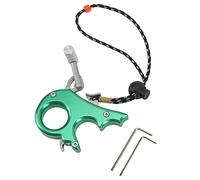XUXHOU Trigger per Pollice per Aiuto per Il Rilascio del Tiro con L', Rilascio dell' Composto Regolabile a 3 con Corda Miss, per Mano Sinistra Destra (Green)