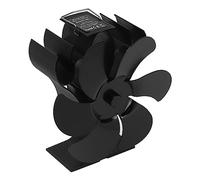 XUXHOU Ventilatore per Stufa a Legna a 6 Pale Ad Alte Prestazioni con Accensione Automatica per un Maggiore Comfort Nei Caminetti 152 Mm