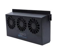 XUXHOU Ventilatore Solare per Auto, Design Raffreddamento a 3 Teste (BLACK) | Efficienza energetica, alta velocità 4500 giri/min, rimozione degli odori, utilizzo versatile su veicoli, case e uffici