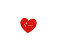 XUXINYCS 3 spille smaltate a forma di elettrocardiogramma, con stetoscopio, per medici e infermieri, Medio, Metallo, Agata