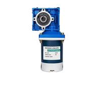 XUXINYCS Motoriduttore a vite senza fine CC 12V 24V 60W NMRV30 con albero a doppia uscita RV30 velocità regolabile CW CCW coppia elevata
