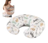 XUXLEKK Cuscino Allattamento del Bambino, Cuscino per Gravidanza Multifunzionale Forma Ergonomica, Cuscinos per Allattamento l'Allattamento al Biberon,Supporto per la Seduta, 100% Cotone e Sfoderabile