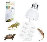 XUXLEKK Lampada UVB Tartarughe, UVB 10.0 UVA 26W Lampada Rettile Tartaruga Luce Lampadine, UVBs Lampadas Terrario, E27 Lampadina Tartaruga UVALampada per Lucertole, Serpente, Camaleonte,Draghi Barbuti