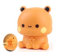 XUXLEKK Luce Notturna per Bambini, Bubu Dudu Luce Notturna Bambini, Panda Lampada, 3 Modalità di Luci, Controllo Touch e Ricarica USB, per Bambino e Neonati Deco Cameretta