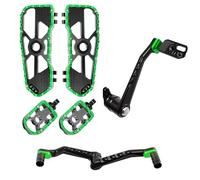 XUXRHMEAN Per Harley Touring Street Road Glide FLHX FLTRX ST 117 121 2014-2025 Kit Leve Freno, Leva Cambio E Poggiapiedi per Moto Pedale Posteriore(Black Green)