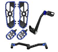 XUXRHMEAN Per Harley Touring Street Road Glide FLHX FLTRX ST 117 121 2014-2025 Kit Leve Freno, Leva Cambio E Poggiapiedi per Moto Pedale Posteriore(Black Blue)